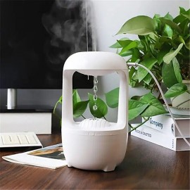 Anti-Gravity Humidifier for Bedroom Air Humidifier with Water Drop Levitating Countercurrent 500ml Smart Ultrasonic Cool Mist Humidifier with Light 2 Modes for Home Office Energy-Saving
