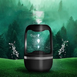 Anti-Gravity Humidifier for Bedroom Air Humidifier with Water Drop Levitating Countercurrent 500ml Smart Ultrasonic Cool Mist Humidifier with Light 2 Modes for Home Office Energy-Saving
