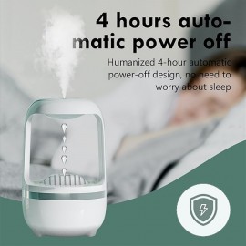 Anti-Gravity Humidifier for Bedroom Air Humidifier with Water Drop Levitating Countercurrent 500ml Smart Ultrasonic Cool Mist Humidifier with Light 2 Modes for Home Office Energy-Saving
