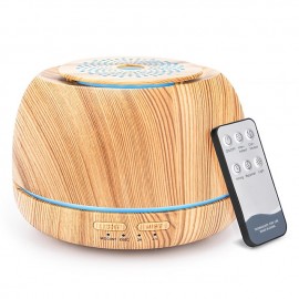 300ML Aroma Essential Oil Diffuser8 Hours Wood Grain Cool Mist Aromatherapy Diffuser with Remote ControlUSB-C Power CableTimer 7 Color Light Changing.Scent Air Humidifier for HomeBedroom
