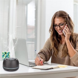 300ML Aroma Essential Oil Diffuser8 Hours Wood Grain Cool Mist Aromatherapy Diffuser with Remote ControlUSB-C Power CableTimer 7 Color Light Changing.Scent Air Humidifier for HomeBedroom
