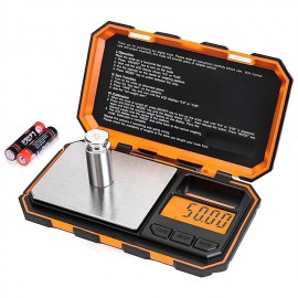 Digital Mini Scale 200g /0.01g Pocket Scale 50g Calibration Weight LCD Backlit Display Electronic Smart Scale
