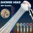High Pressure Shower Head Water Saving Hand-held Spray Nozzle Turbocharged Shower Head With Small Fan Bathroom Supplies