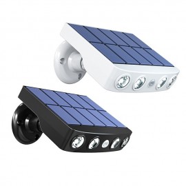1/2PACK 4000W LED Rotatable Solar Wall Light Outdoor Waterproof Rotatable 270 Wide Angle PIR Human Body Motion Sensor with Bracket Suitable for Garden Path Lighting Street Light
