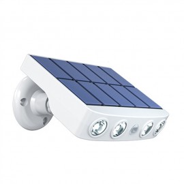 1/2PACK 4000W LED Rotatable Solar Wall Light Outdoor Waterproof Rotatable 270 Wide Angle PIR Human Body Motion Sensor with Bracket Suitable for Garden Path Lighting Street Light
