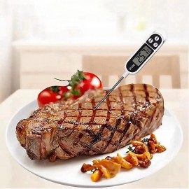 1pc Meat Food Candy Thermometer, Probe Instant Read Thermometer, Digital Cooking Kitchen BBQ Grill Thermometer With Long Probe For Liquids Pork Milk Yogurt Deep Fry Roast Baking Temperature
