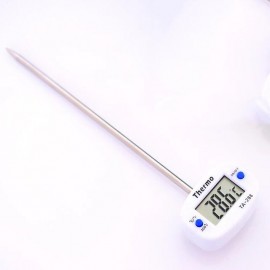 1pc Meat Food Candy Thermometer, Probe Instant Read Thermometer, Digital Cooking Kitchen BBQ Grill Thermometer With Long Probe For Liquids Pork Milk Yogurt Deep Fry Roast Baking Temperature
