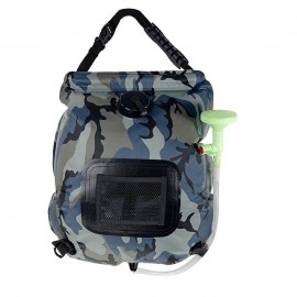 20L Water Bags Outdoor Camping Hiking Solar Shower Bag Heating Camping Shower Climbing Hydration Bag Hose Switchable Shower Head
