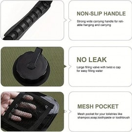 20L Water Bags Outdoor Camping Hiking Solar Shower Bag Heating Camping Shower Climbing Hydration Bag Hose Switchable Shower Head
