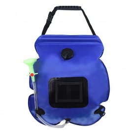 20L Water Bags Outdoor Camping Hiking Solar Shower Bag Heating Camping Shower Climbing Hydration Bag Hose Switchable Shower Head

