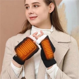 Winter Electric Heating Warm Gloves Usb Gloves Plush Mobile Power Computer Electric Heating Gloves Beer Mug Shape Glove
