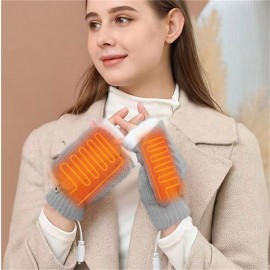 Winter Electric Heating Warm Gloves Usb Gloves Plush Mobile Power Computer Electric Heating Gloves Beer Mug Shape Glove
