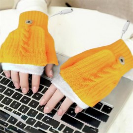 Winter Electric Heating Warm Gloves Usb Gloves Plush Mobile Power Computer Electric Heating Gloves Beer Mug Shape Glove
