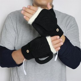 Winter Electric Heating Warm Gloves Usb Gloves Plush Mobile Power Computer Electric Heating Gloves Beer Mug Shape Glove
