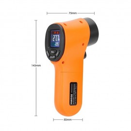 1PC Non-Contact Infrared Kitchen Thermometer Handheld Digital Infrared Thermometer IR Laser Thermometer -5050/550 Industrial Thermometer Meter Pyrometer(without Battery)
