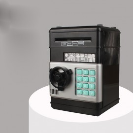 Piggy Bank, Electronic ATM Password Cash Coin Can Auto Scroll Paper Money Saving Box Toy Gift for Kids
