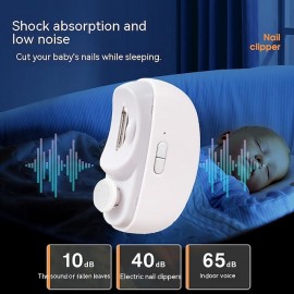 Electric Nail Clipper Safety Automatic Fingernail Clipper Portable Nail Trimmer Electric Nail Trimmer Manicure Tool For Kids Adults Elderly
