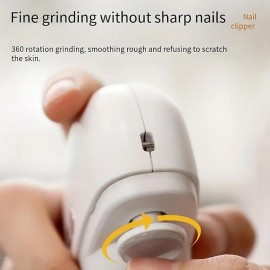 Electric Nail Clipper Safety Automatic Fingernail Clipper Portable Nail Trimmer Electric Nail Trimmer Manicure Tool For Kids Adults Elderly

