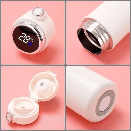 Smart Thermos Mug Mini Stainless Steel Thermos Cup Portable Leak Proof Water Cup with Filter Water Vacuum Tea Coffee Bottle Cup
