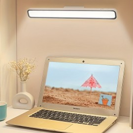 Rechargeable LED Magnetic Reading Light, Desk Lamp 3 Color Modes Stepless Dimming Eye Protection Remote Control Table Lamp Touch Dimming Bedroom Dormitory Light
