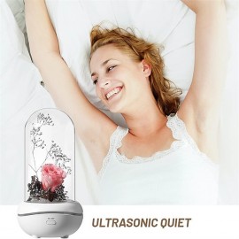 Artificial Flower USB LED Light Perfume Aromatherapy Essential Oil Diffuser Relieve Work Stress Relief Fatigue Waterless Belt Charging Plug-in Use Machine
