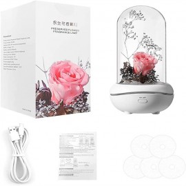 Artificial Flower USB LED Light Perfume Aromatherapy Essential Oil Diffuser Relieve Work Stress Relief Fatigue Waterless Belt Charging Plug-in Use Machine
