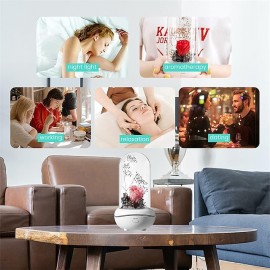 Artificial Flower USB LED Light Perfume Aromatherapy Essential Oil Diffuser Relieve Work Stress Relief Fatigue Waterless Belt Charging Plug-in Use Machine
