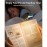 USB Rechargeable Book Reading Light, Warm White, Brightness Adjustable, LED Clip on Book Lights for Reading in Bed, Car Reading Light for Kids, Bookworms