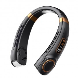 1Pack Portable Mini Hanging Neck Fan Digital Display Power Ventilador Portatil Bladeless Cooler Air Fans(Basic/Upgrade/Highest)
