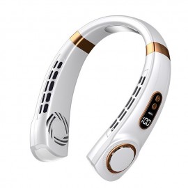 1Pack Portable Mini Hanging Neck Fan Digital Display Power Ventilador Portatil Bladeless Cooler Air Fans(Basic/Upgrade/Highest)
