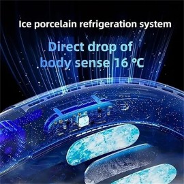 1Pack Portable Mini Hanging Neck Fan Digital Display Power Ventilador Portatil Bladeless Cooler Air Fans(Basic/Upgrade/Highest)
