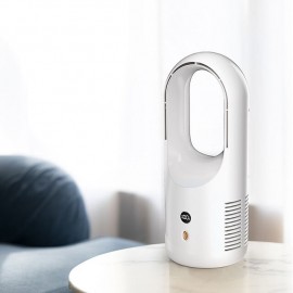 Desktop Leafless Fan Mute Wireless Circulation Fan Home Usb Charging Digital Display Large Wind Leafless Electric Fan
