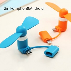 The New 2 in1/3 in 1 Portable Cell Phone Mini Electric Fan Cooling Cooler Usb Fan Mobile Fan Mini Fan For Phone 6 Colors Mask
