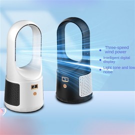 Portable Air Conditioner Electric Fan  Desktop Leafless Fan Mute Wireless Circulation Fan Home  Digital Display For Home Office Bedroom Tower Air Cooler
