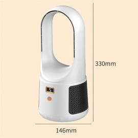 Portable Air Conditioner Electric Fan  Desktop Leafless Fan Mute Wireless Circulation Fan Home  Digital Display For Home Office Bedroom Tower Air Cooler
