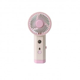 Mini Handheld Fan with Spray Function and 3 Adjustable Speeds Portable Makeup Cooling Fan USB Rechargeable Pocket Fan with Lanyard for Home Office and Outdoor Activities
