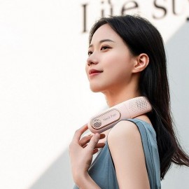 New Fans Cooling Sports USB Rechargeable Portable Fan Mini Hanging Neck Fan Air Cooler Air Conditioner Electric Fan (1200/4000mAh)
