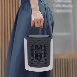 1pc Portable Air Conditioner Humidifier Atmosphere Light Fan USB Cooler Air Conditioner Office Household Essential Cooler USB Portable Air Conditioner USB Fan For Living Room Classroom School Bedroom
