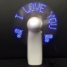 Mini Night Light Handheld Fan Electric Fan Portable Desktop Battery Mini Gift To Give Guests Led Rainbow Lights Fan
