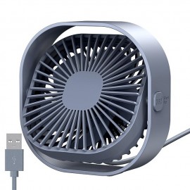 Small Personal USB Desk Fan,3 Speeds Portable Desktop Table Cooling Fan Powered by USB,Strong Wind,Quiet Operation,for Home Office Car Outdoor Travel
