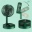 Portable USB Rechargeable Fan Office Household Foldable Telescopic Fan Low Noise High Battery Life Standby Mini Electric Fan
