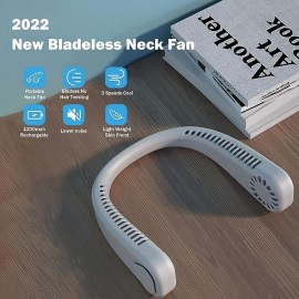 Lazy Hanging Neck Fan USB Charging Hanging Neck Cooling Fan Portable Bendable Outdoor Hanging Neck Fan
