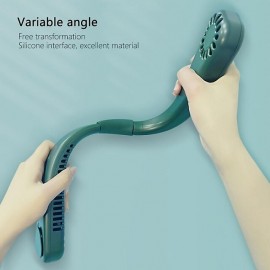 Lazy Hanging Neck Fan USB Charging Hanging Neck Cooling Fan Portable Bendable Outdoor Hanging Neck Fan
