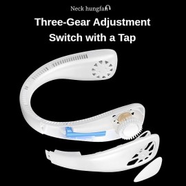 USB Charging Electric Portable Hanging Small Neck Fan Student Bladeless Mini Sports Fan
