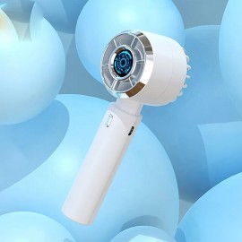 Electric Fan USB New Handheld Bladeless Fan Rechargeable Silent Desktop Mini Outdoor Fan Turbo Electric Fan Office Desk Outdoor Trave
