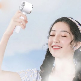 Electric Fan USB New Handheld Bladeless Fan Rechargeable Silent Desktop Mini Outdoor Fan Turbo Electric Fan Office Desk Outdoor Trave

