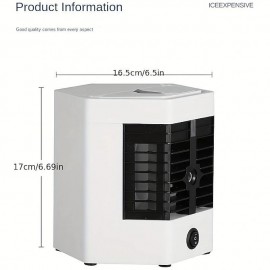 Air Cooler Fan Portable Air Conditioner Humidifier Purifier Evaporative Cooler  USB Cooling Desktop Fan For RV Bedroom Travel Office
