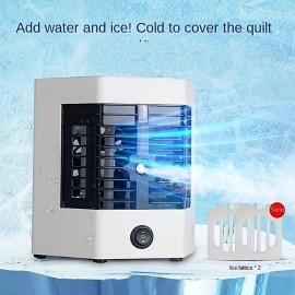 Air Cooler Fan Portable Air Conditioner Humidifier Purifier Evaporative Cooler  USB Cooling Desktop Fan For RV Bedroom Travel Office
