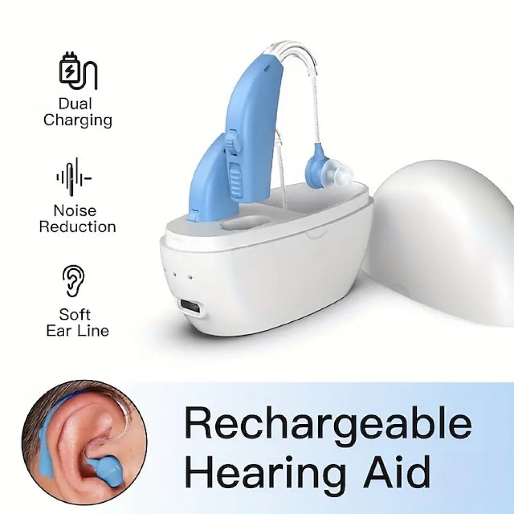 Noise Reduction Sound Amplifier With Charge Case Type-C Port BTE Hearing Aid Rechargeable For Deafness
Noise Reduction Sound Amplifier With Charge Case Type-C Port BTE Hearing Aid Rechargeable For Deafness